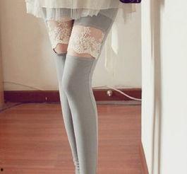 白色蕾丝丝袜